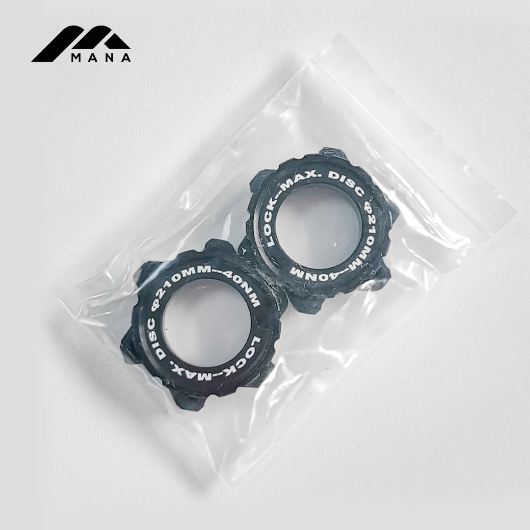 MANA 1Pair Aluminium Alloy Bicycle Disc Brake Six-Bolt to Center Lock Adapter Only 21.7g