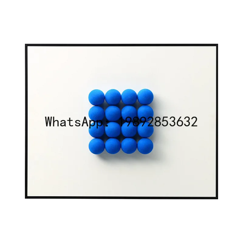 PYJ Klein blue creative real living room decorative painting background wall painting ball mosaic hanging painting