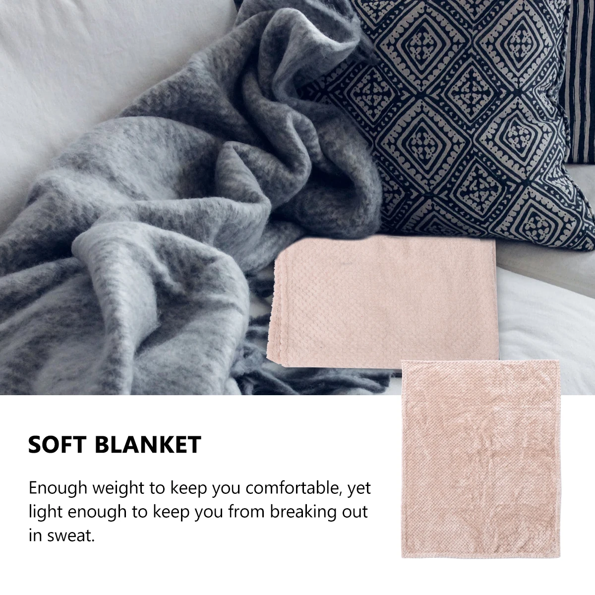 

1 pc Extra Thick All Seasons Blanket Warm Air Condition Quilt Comfortable Home Couch Sleeping Woolen Double Sided Machine