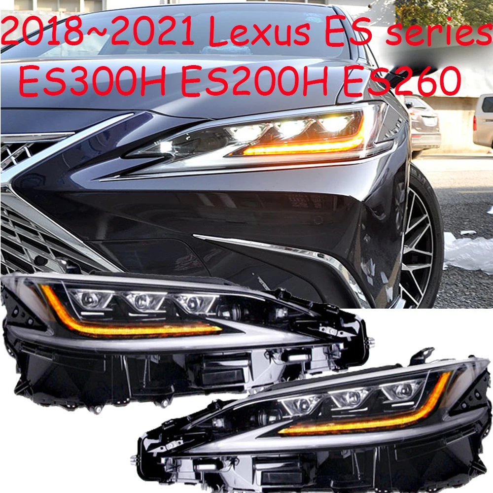 

car bumpe headlamp for Lexus headlight ES300 ES250 ES350 ES200h ALL IN LED 2018~2019y head lamp for Lexus fog light