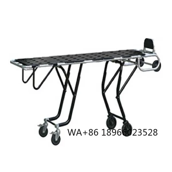 YSTSC152 Excellent Quality Folding Corpse Transport Trolley Cart Funeral Heavy Duty Mortuary Cot