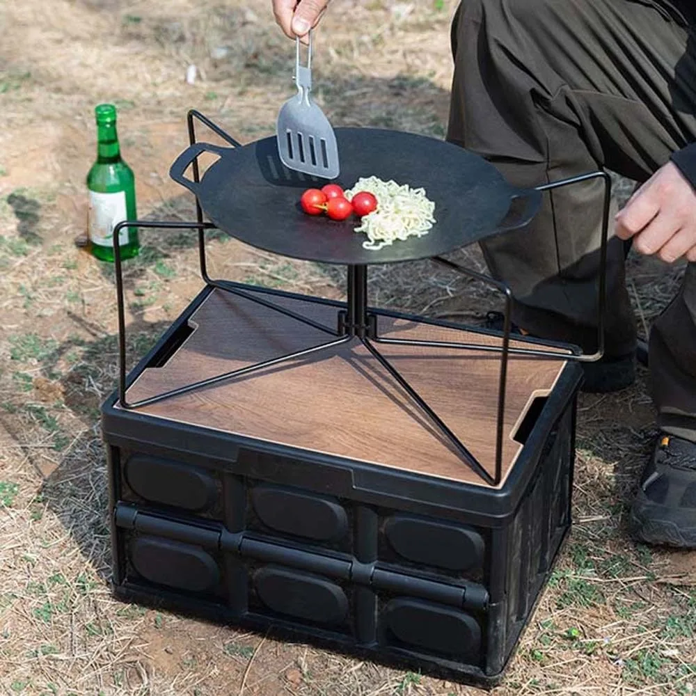 

Anti-slip Folding Cooler Stand Strong Load-bearing Easily Assemble Foldable Luggage Rack Support No Leak