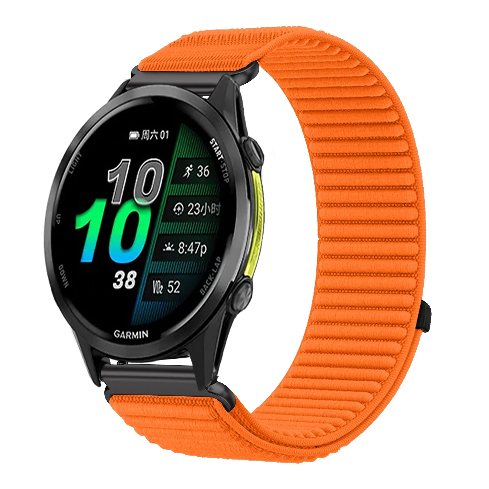 18mm 20mm 22mm Nylonarmband für Garmin Forerunner 970 570 47/42mm 965 265 170 70 165 55 Venu 4 45/41mm Armband Garmin Active 6 5 – Detail 7