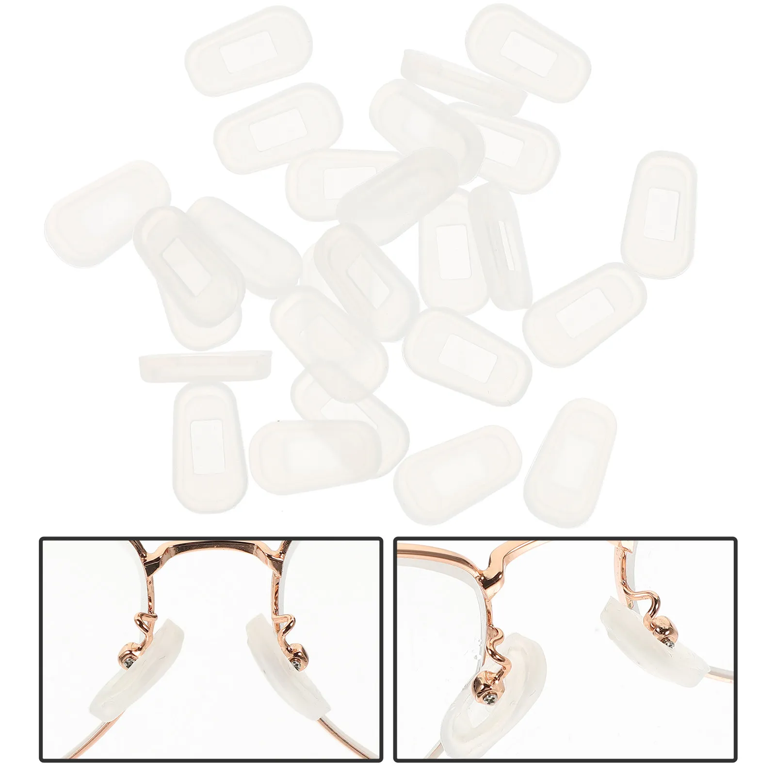 

12 пар силиконовых противоскользящих накладок для носа, мягкие сменные подушечки для очков, аксессуары для оптических оправ