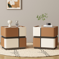 Luxury Nordic Nightstand Modern Italiya Storage Drawers 2PCS Bedsides Table Dressers Organizer Mesa De Noche Furniture Home
