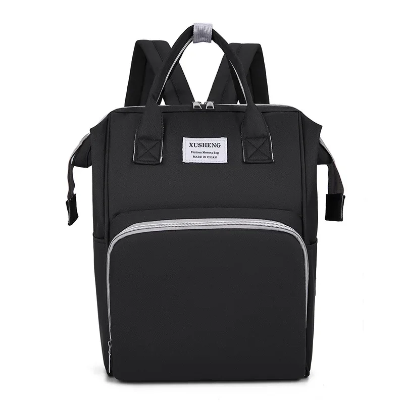 

New Solid Color Lightweight Durable Mommy Bag for Outdoor Activities Multi-functional Large Capacity Mother Baby Bag for Women