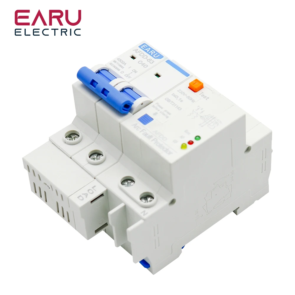 AFDD Fault Arc Protector Circuit Breaker Main Switch RCBO MCB Short Circuit Protection Leakage Protection Overload Protection