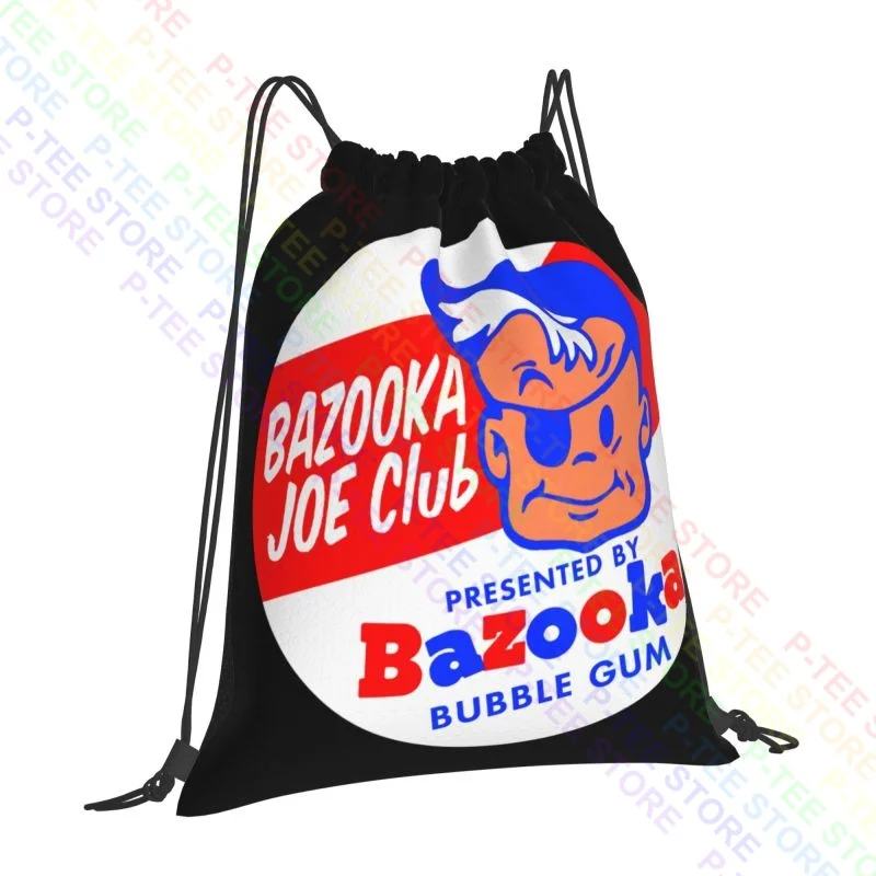 Bazooka Joe Club Bubble Gum Drawstring Bags Gym Bag Travel Swimming Sports Bag Large Capacity