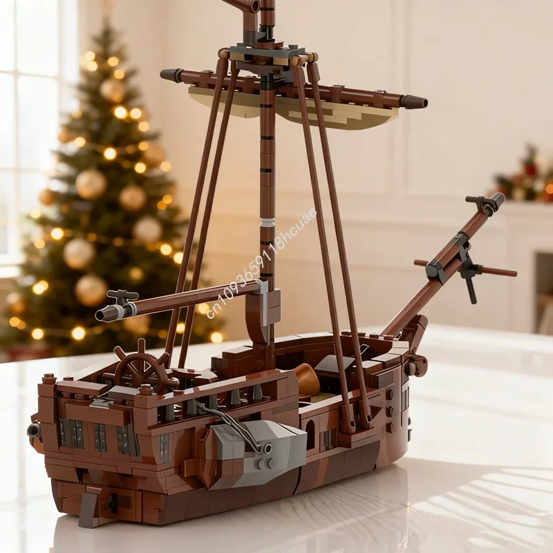 

910pcs MOC TPS Dying Gull Pirates The Caribbean Model Building Blocks Construction Toy Creative Idea Brick Christmas Gift Kids