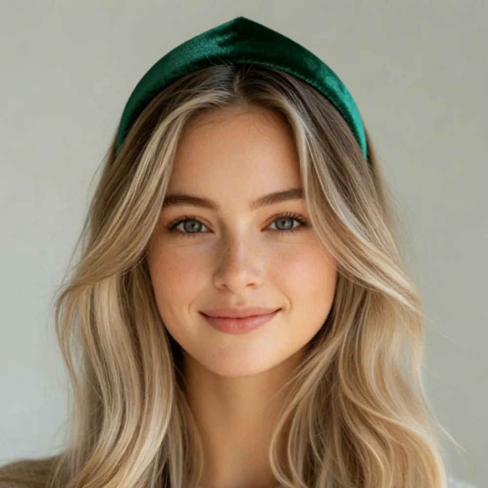 

кокошник Velvet Crown Headband for Women Vintage Nique Soft Fabric Smooth Hairband Hair Hoop Headwear Party Accessories