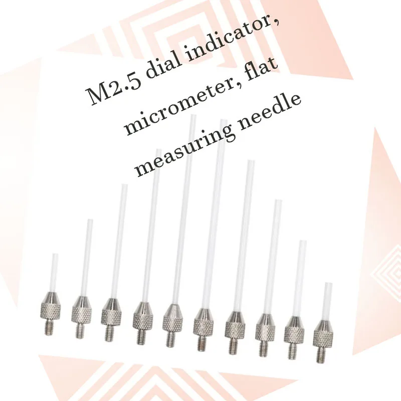 

5PCS M2.5 specification dial gauge, micrometer, flat measuring needle accessories for CNC machine tool instruments