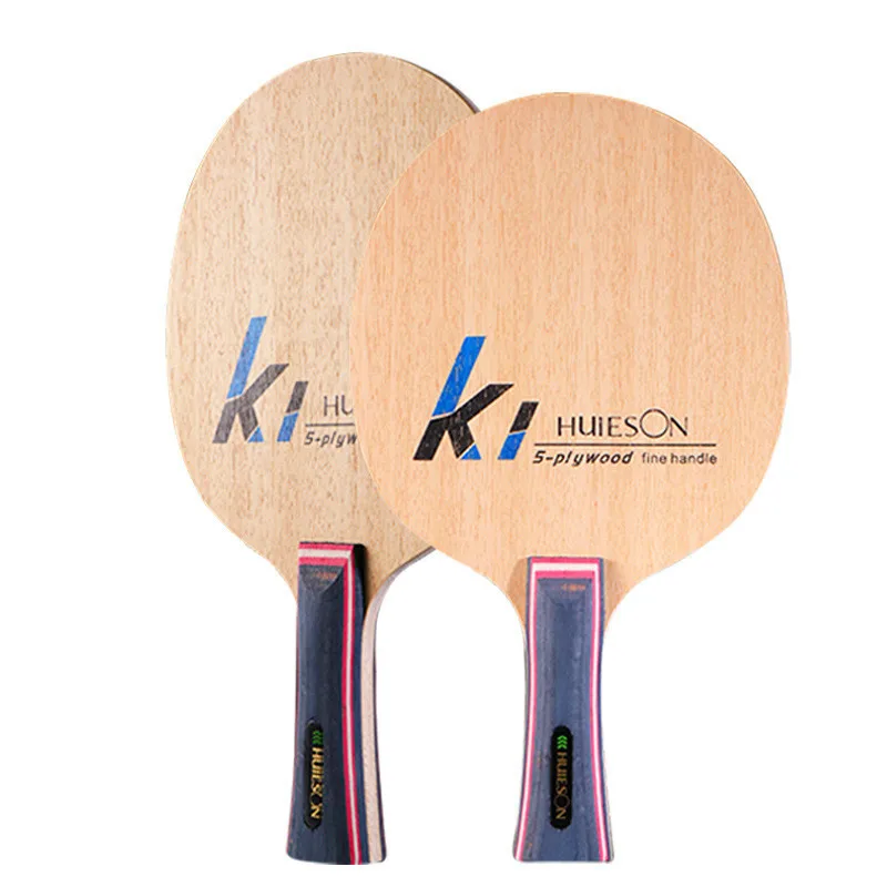 

Huieson Professional Small Handle Table Tennis Blade 5 Ply Solid Wood Ping Pong Blade K1 for Kids Girls