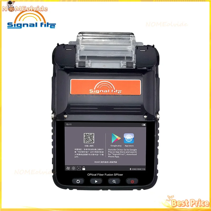 AI-6C FTTH Fiber Optic Splicing Machine Optical Fiber Fusion Splicer Multi-language Automatic 6 Motors