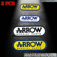 For Arrow Exhaust  Aluminum Logo Sticker Bike Motorcycle Accessories DB Killer Muffler Escape Cover Slip On System GP2 60mm 51mm