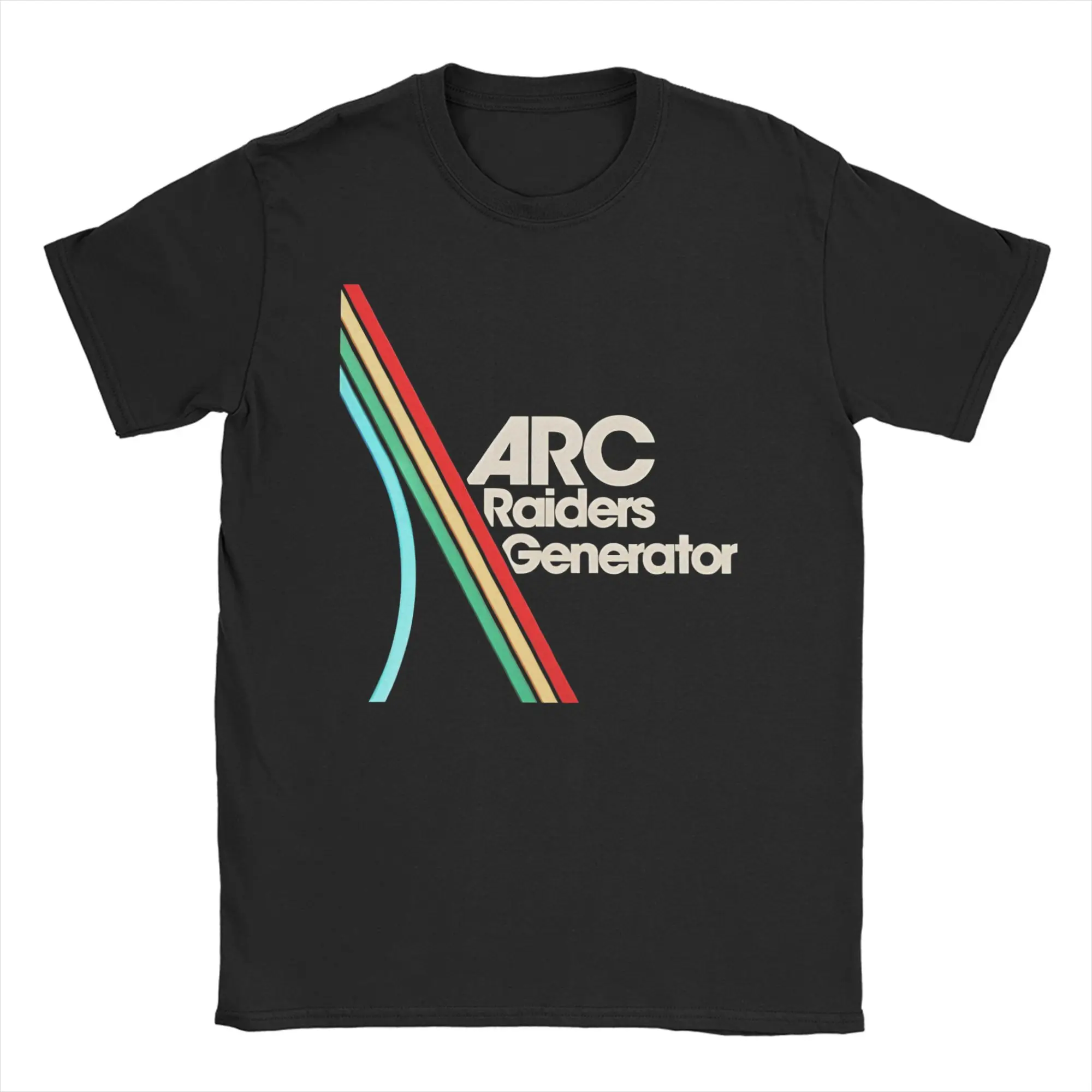 

Футболка Arc Raiders для мужчин и женщин, повседневная футболка из чистого хлопка с круглым вырезом и короткими рукавами, летняя одежда