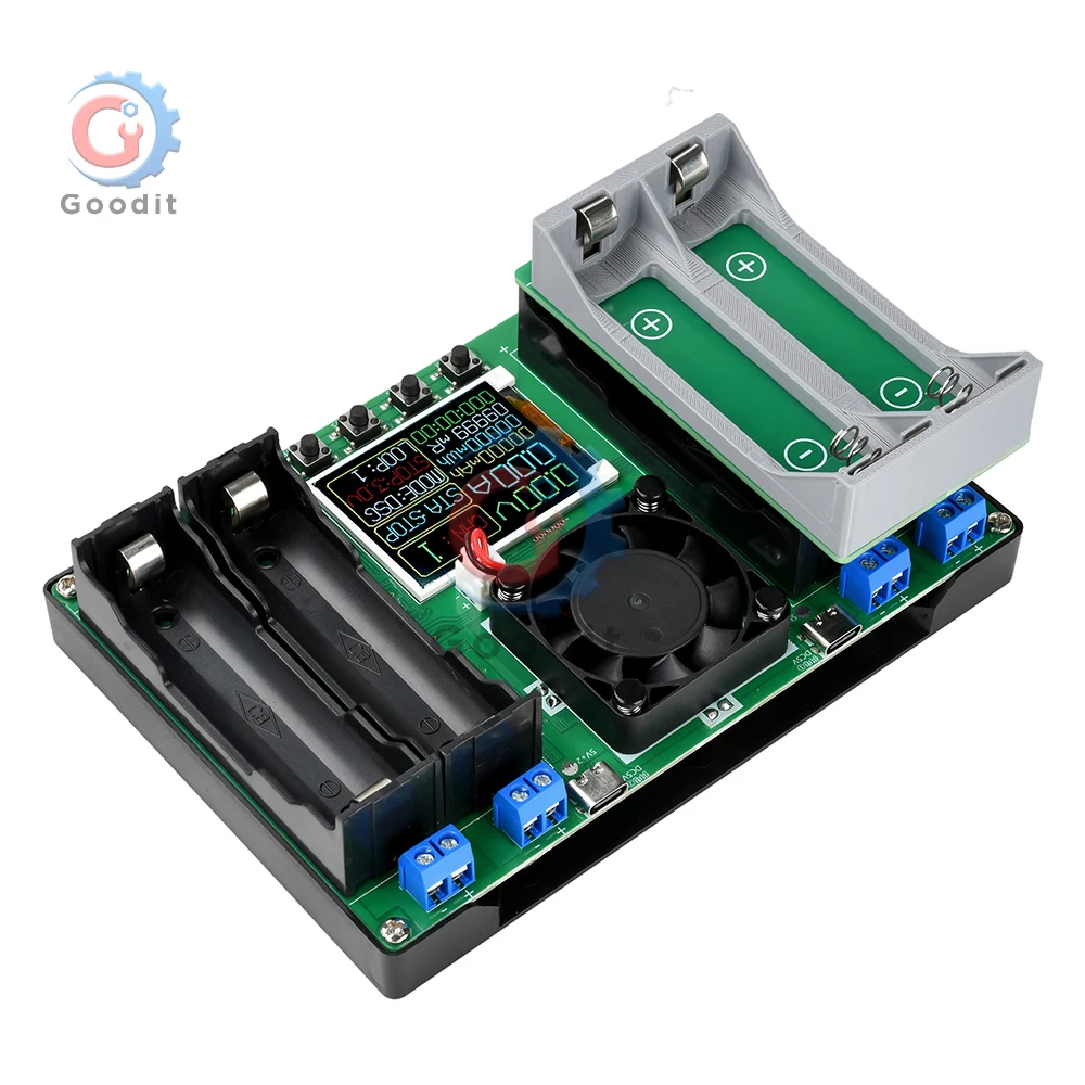 18650 21700 tipo-c 4 canais testador de capacidade da bateria display lcd mah módulo de detecção de bateria digital de lítio para testes de bateria
