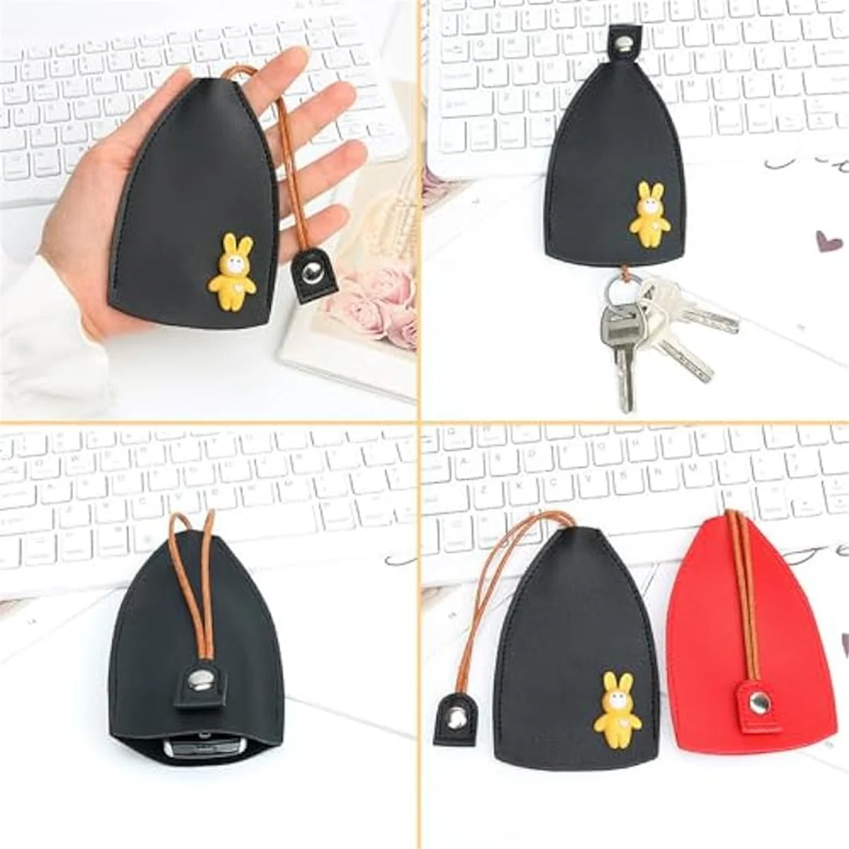 풀 아웃 키 케이스, 풀 아웃 키 케이스, 풀 아웃 자동차 키 케이스, PU 키 케이스, 자동차 키 케이스, 여성 남성용 자동차 키 보호, 신제품 5 개