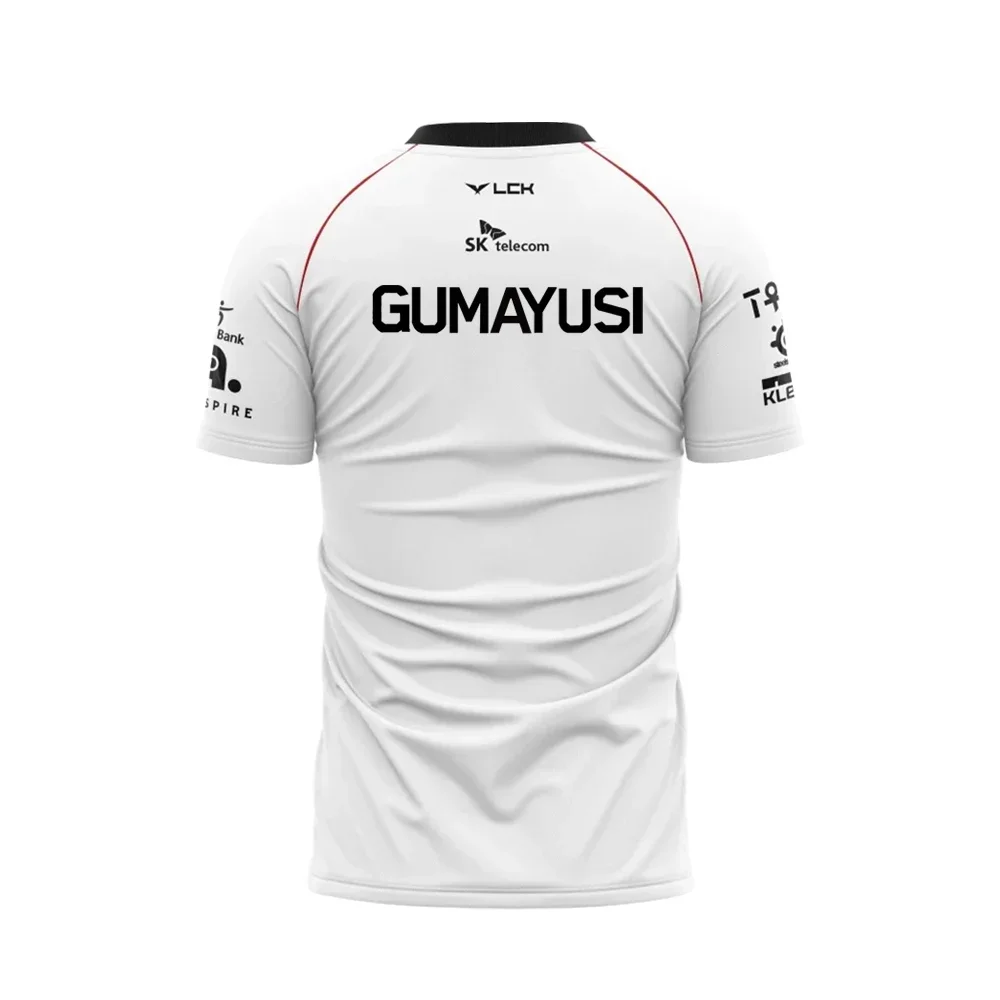 2025 Neues T1 Esports-Team-Uniform-T-Shirt League of Legends World Finals Jersey-T-Shirt Lol Games Faker Fan Support Herrenbekleidung