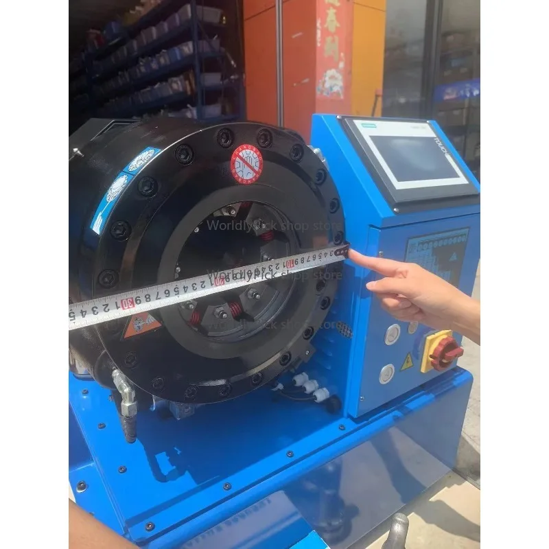 آلة تجعيد الأنابيب الهيدروليكية ذات الضغط العالي خرطوم مطاطي مع مكونات أساسية محمل مضخة تروس أدوات ضغط PLC