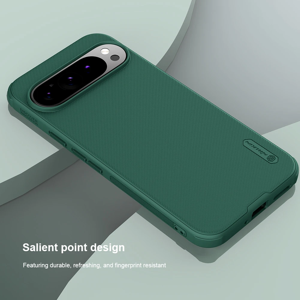 Nillkin-funda para Google Pixel 9 Pro XL / 9 Pro / 9 5G, cubierta trasera completa mate, adaptable magnética