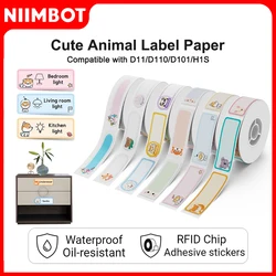 NIIMBOT Thermal Label Paper For D11/D110/D101 Mini Portable Thermal Printer Name Sticker Waterproof Oil-proof SelfAdhesive Label