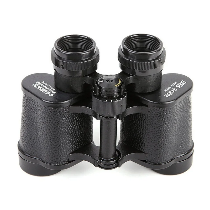 Baigish 8x30 Russian Binoculars Full Metal Structure Glasses Professional Military Waterproof Telescope Leather Bag For Hunting