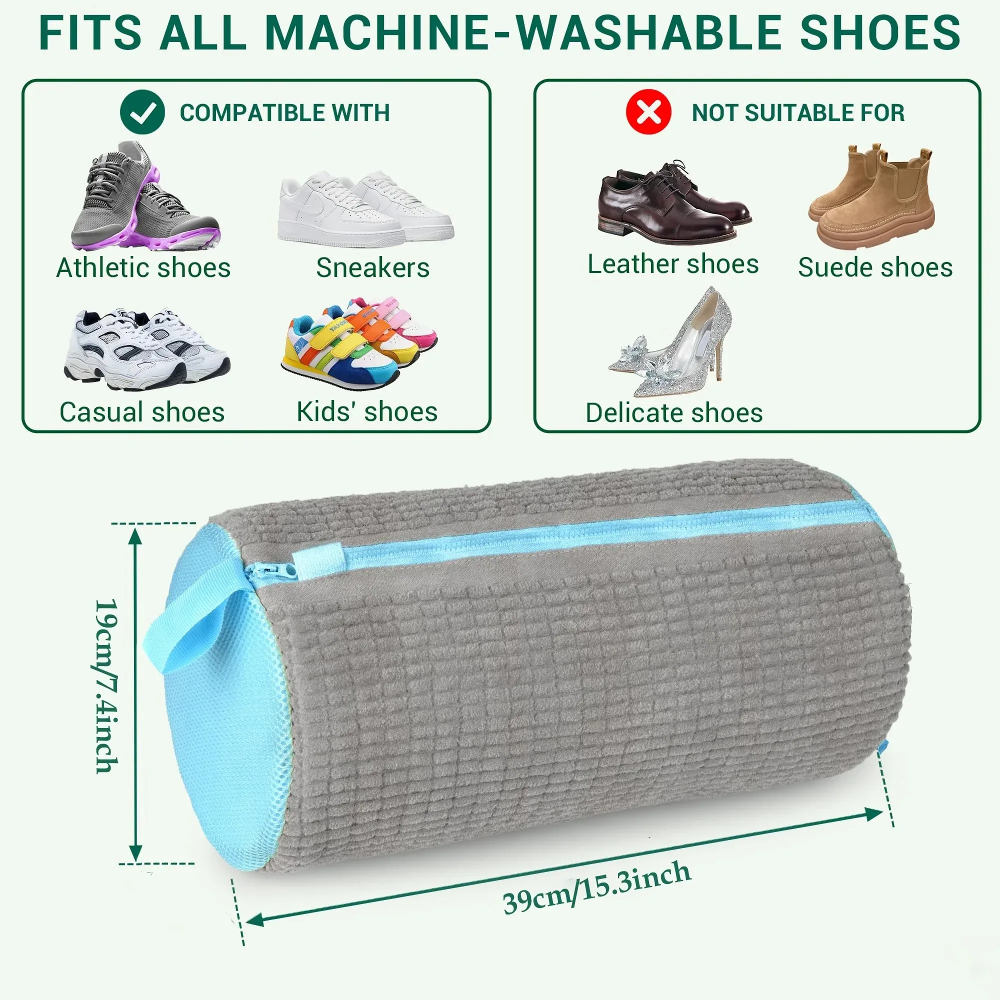 Reusable Laundry Shoe Bag,Durable Shoe Washing Machine Bag for Washer Machine and Dryer Machine,preventing Deformation.
