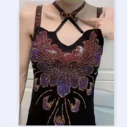 فراشة كاميس مثير المرأة الرسن كاميس فام الراين الدبابات أعلى المرأة مبطن قمم لطيف #5