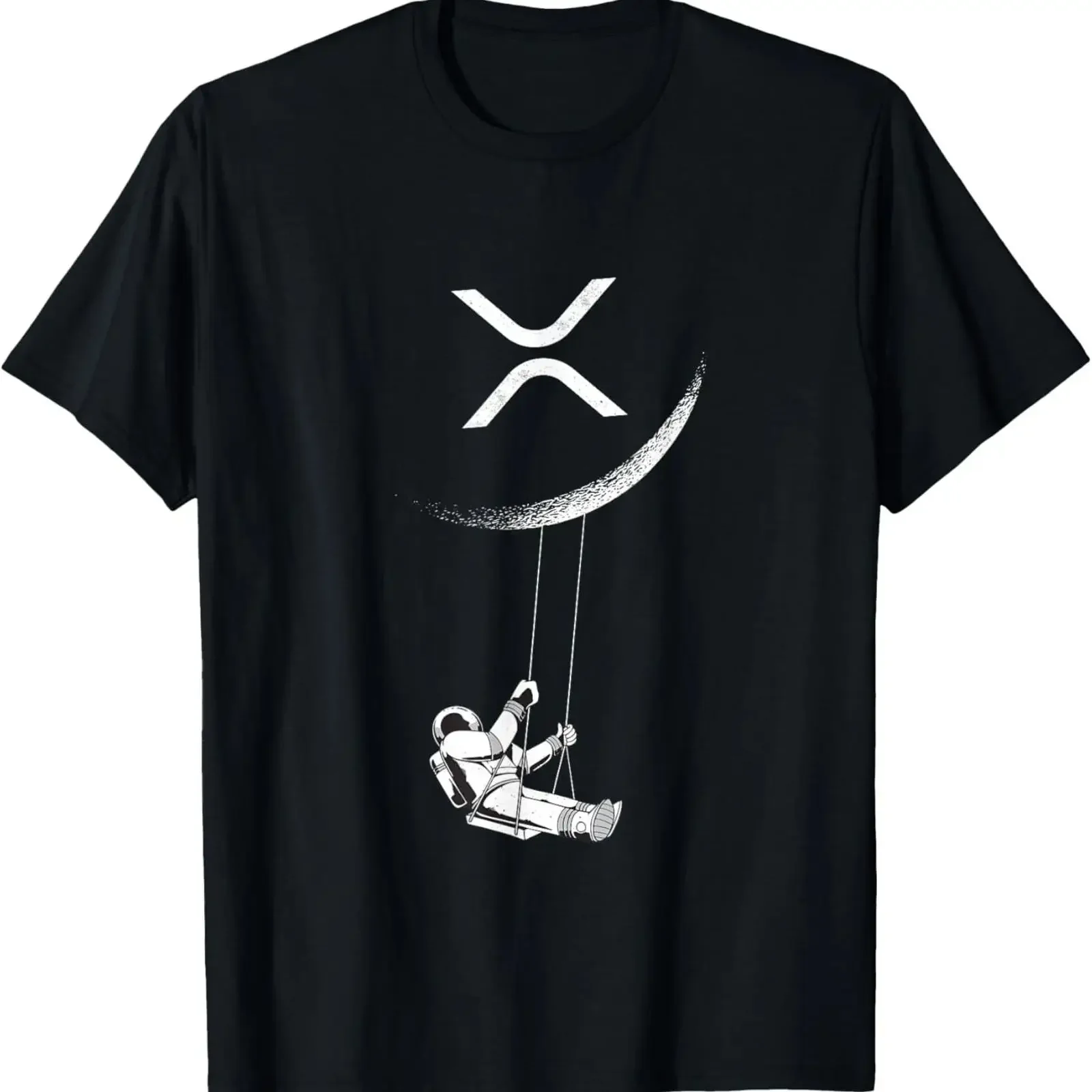 T-shirt vintage pour homme, décontracté, unisexe, à la mode, pour tous les jours, avec motif de la communauté de la blockchain de la crypto-monnaie XRP