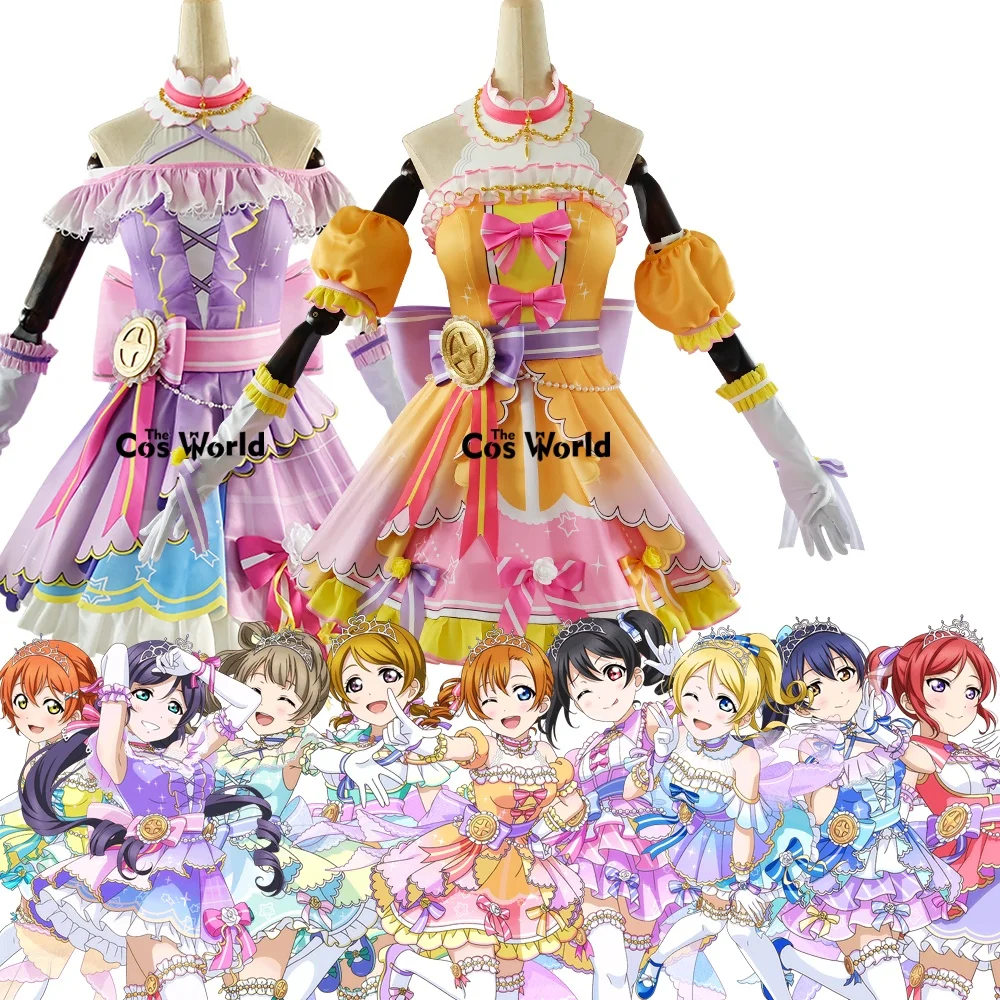 Love Live Countdown Live Kousaka Honoka Dress Outfits Anime Cosplay Costumes