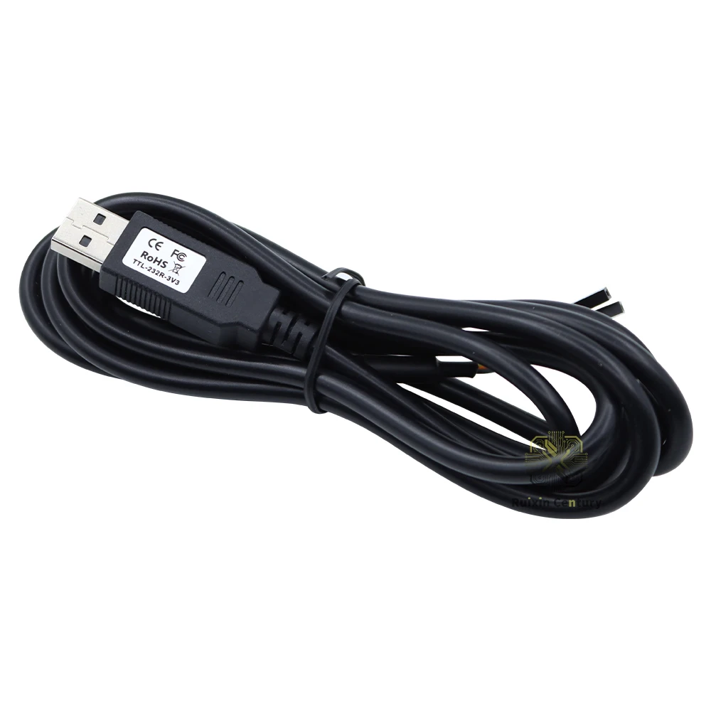 FOR FTDI TTL‑232R‑RPI Cable USB To TTL 232 3.3V With 2.54 Dupont Wire Signal Conversion Communication Cable In Stock