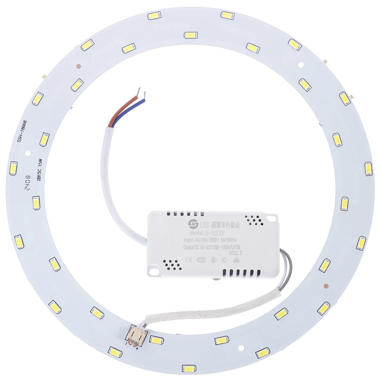 15w 220v-240v smd 5730 30led lâmpada circular magnética led luz de teto fácil adsorver placa de base redonda luminária