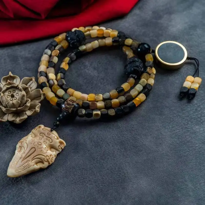 - -sided fish- three-hole donkey hoof-shaped beads eight trigrams small drum-