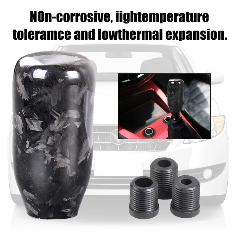 Auto Joysticks Manual Carbon Fiber Gear Shift Lever Shifter Knob Transmission Shift for Head Gearstick Balls Unive GTWS