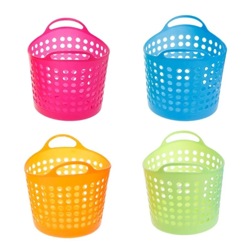 Plastic Office Desktop Storage Baskets Makeup Trash Bin Garbage Can