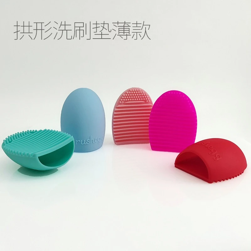 Pennello per trucco in silice Ciotola per pulizia a soffio Tampone detergente per pennelli per trucco di bellezza portatile Detergente rapido Pulizia efficace degli strumenti cosmetici