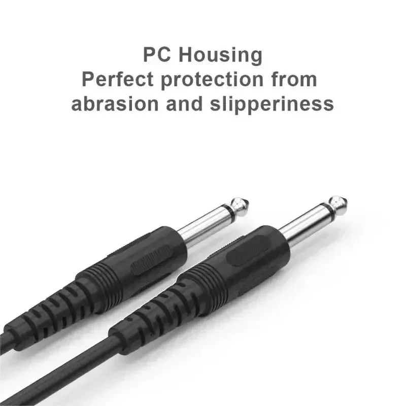 CHOSEAL 6.5mm to 6.5mm Audio Cable 1/4 Inch Connector Male to Male TRS jack For Stereo Guitar Mixer Amplifier Speaker Cable