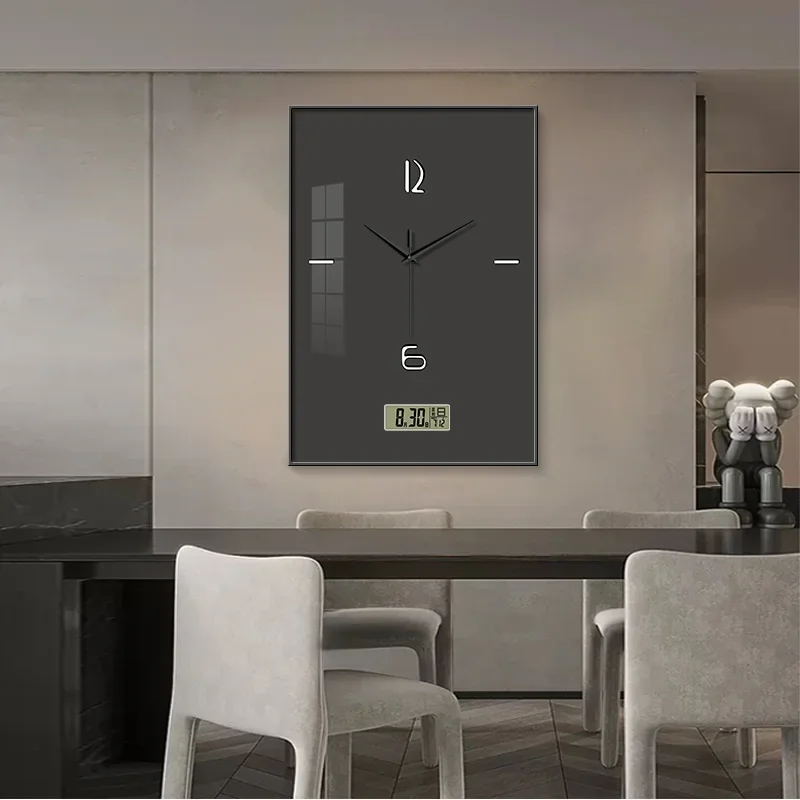 Decorative picture with clock new perpetual calendar electronic hanging picture clock wall clock living room