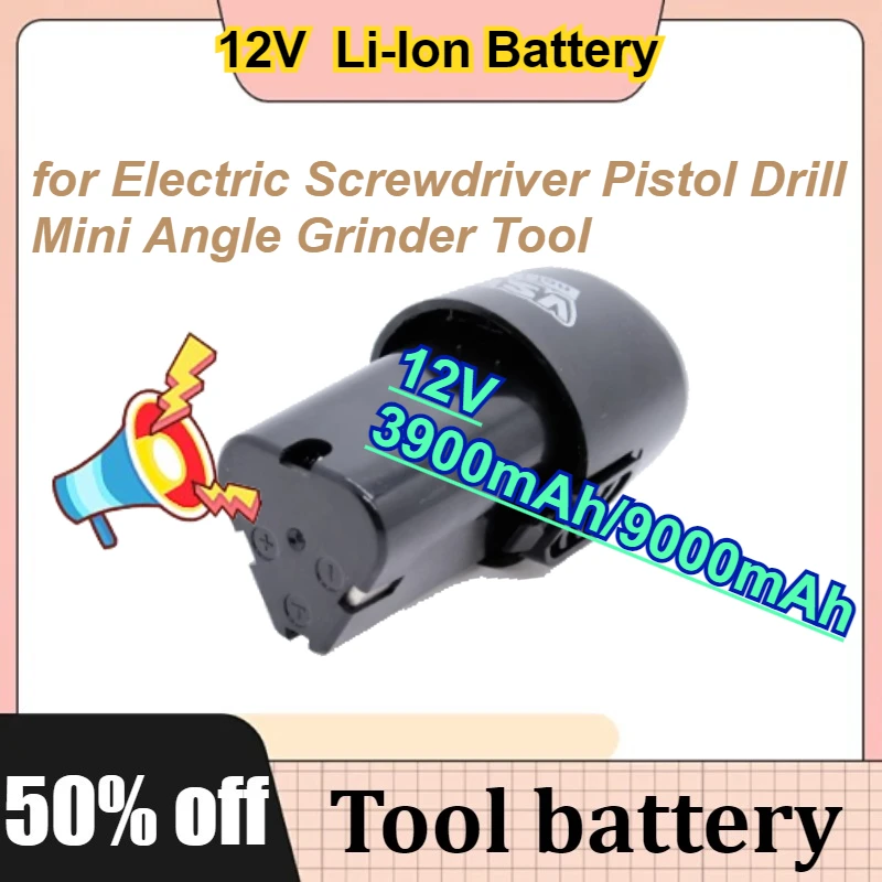 12 فولت 3900 مللي أمبير/9000 مللي أمبير بطارية ليثيوم أيون قابلة للشحن لمفك البراغي الكهربائي مسدس الحفر أداة طاحونة زاوية صغيرة #1