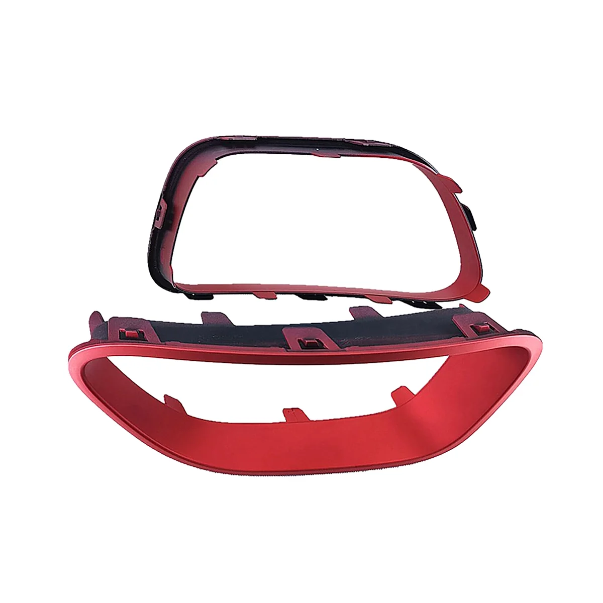 1Pair Car Front Bumper Decorative Frame Angel Eyes Refit for Citroen C5 Aircross 9817829477 9817829377 Red