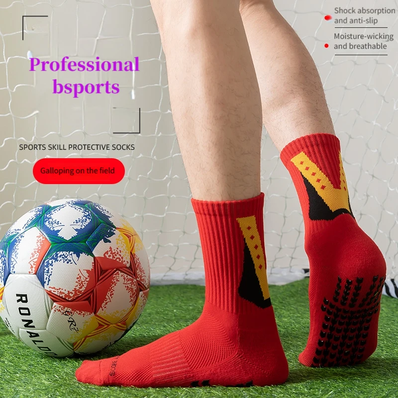 

2026 Men Football Socks Grip Anti Slip Soccer Socks Sports Men Women Baseball Rugby Socks Women's Yoga Socks