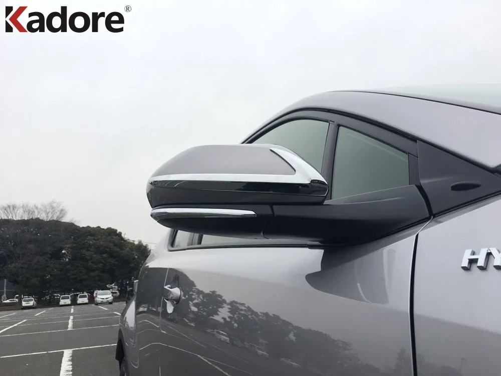 For Toyota C-HR CHR 2016-2018 2019 2020 2021 2022 Chrome Car Rear View Side Door Mirror Cover Trim Molding Strip Accessories