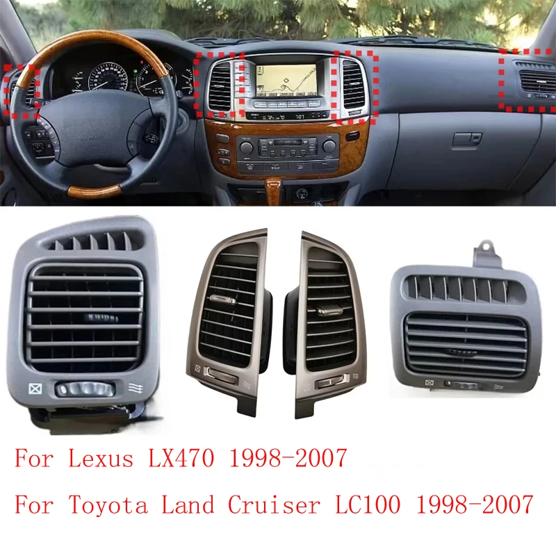 

Car accessories air conditioner outlet for Toyota Land Cruiser LC100 1998 -2007 air conditioning vents for Lexus LX470 2003-2007