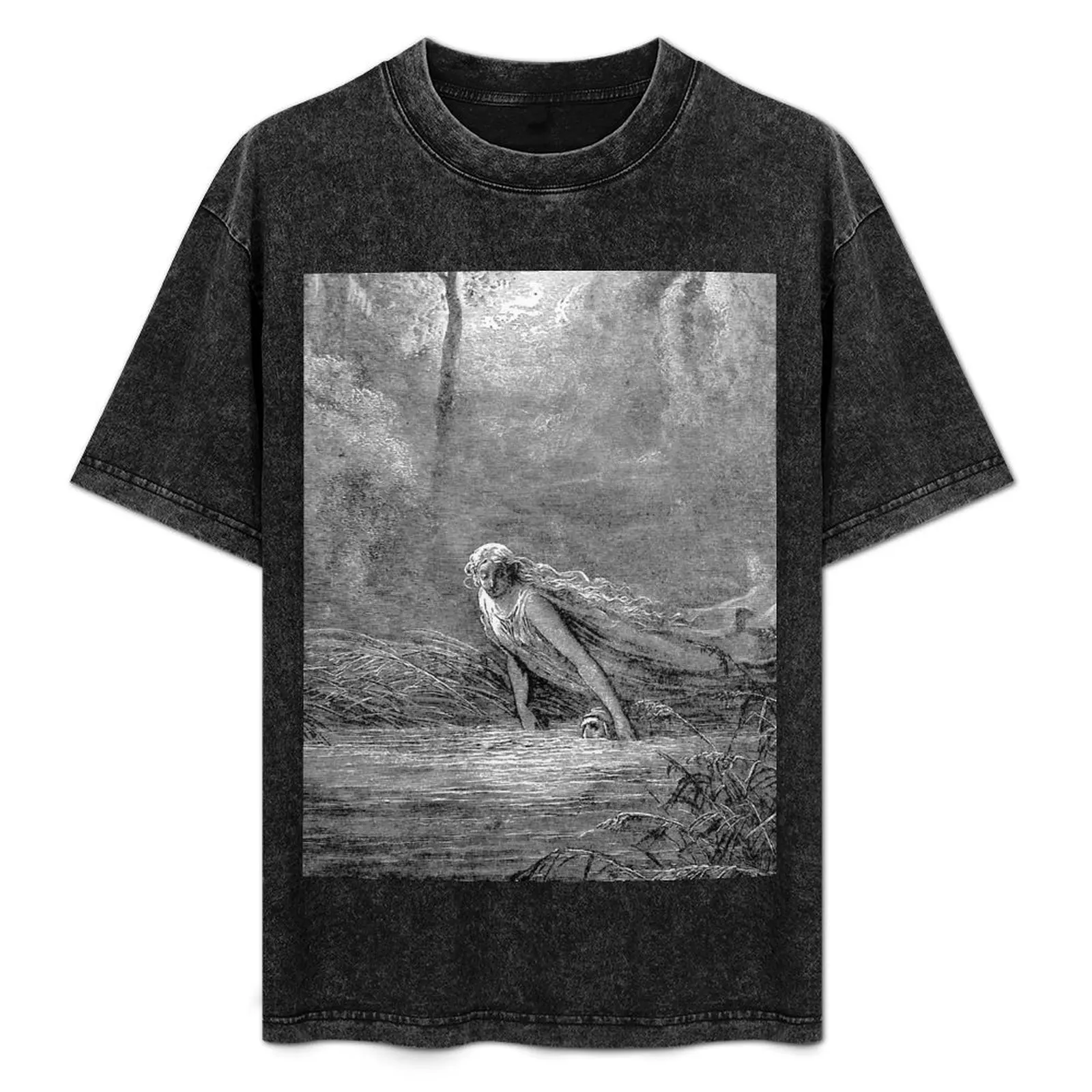 

Gustave Doré - Lethe - Dante Alighieri T-Shirt Work Outdoor Short Sleeve Tee