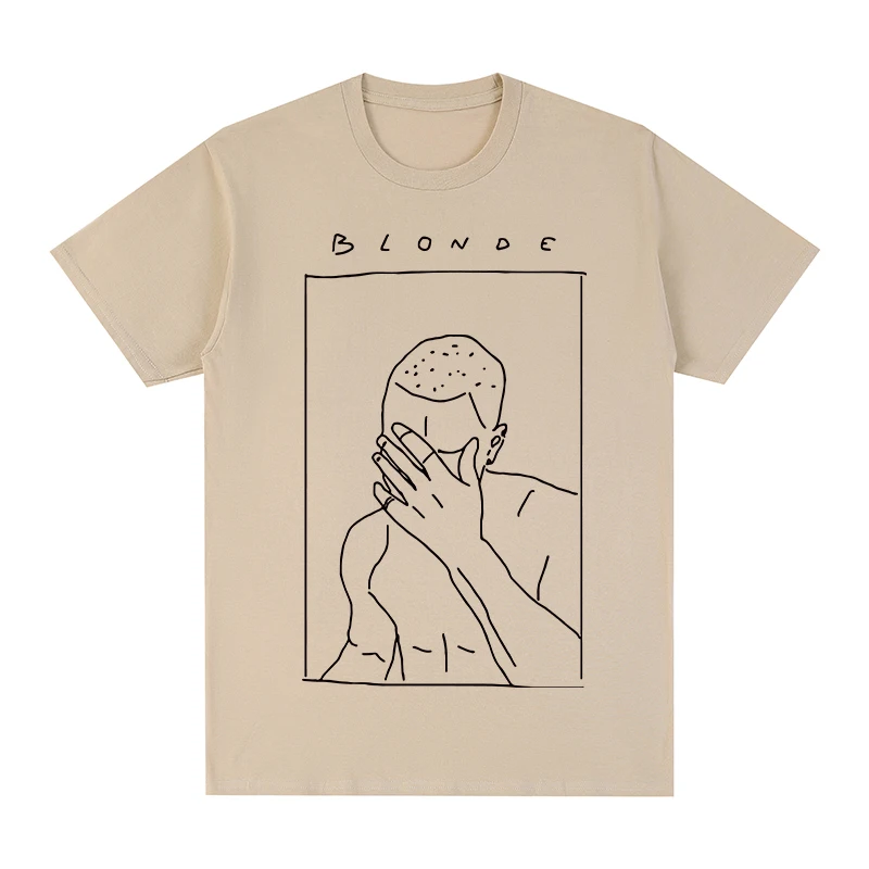 Blond Hip Hop T-shirt Frank Rapper Cotton Men T shirt New TEE TSHIRT Womens Tops Novelty New Design