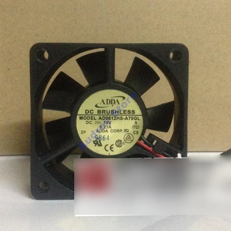 6025 12V 0.23A 6cm AD0612HS-A70GL Mute cooling fan 2300rpm 2-wire air blower