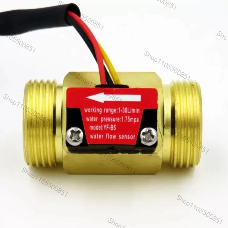 Industrial Control Liquid Circulating YF-B6 DN20 G3/4'' Water Flow Hall Sensor Switch 1-30L/min Flow Meter