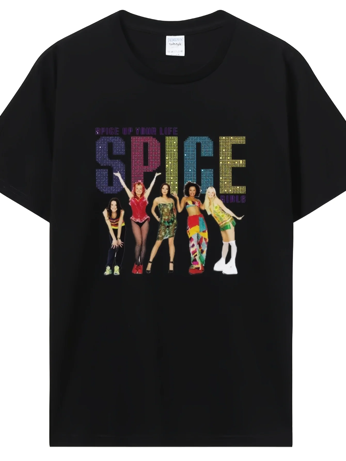 

Новая женская футболка унисекс Spice Girls, модная уличная футболка для отдыха с героями мультфильмов, футболка с рисунком, мужская одежда