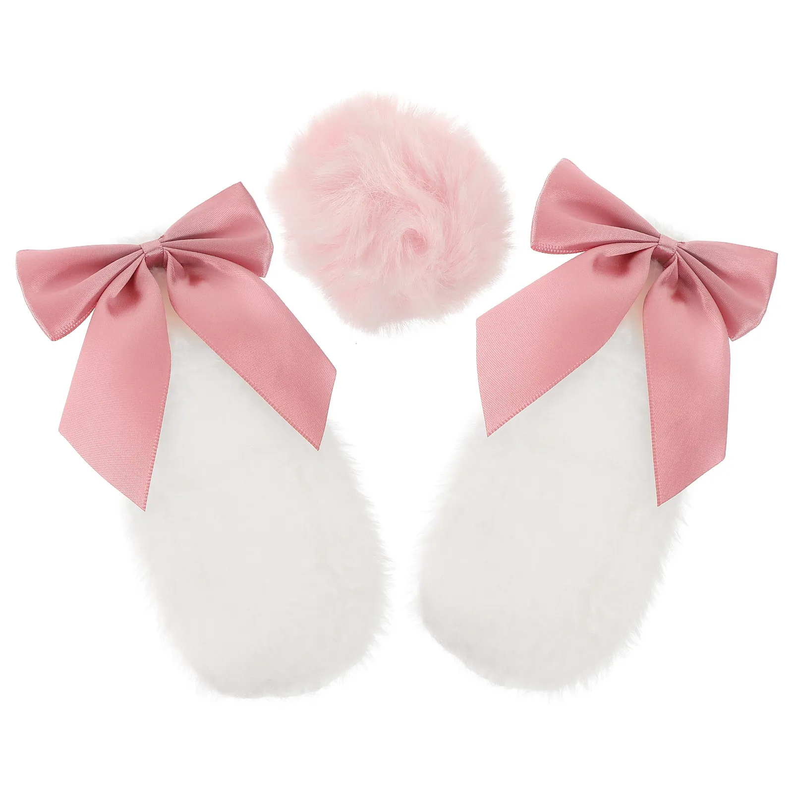 

1Pair Decorations Safety Rabbit Ear Bowknot Accessories Cute Motorcycle Motocross Bike Ornaments