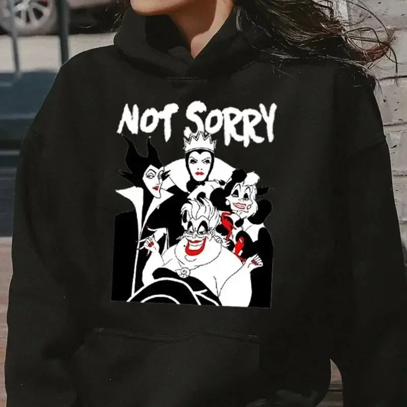 Fashion Villain Bad Girl Has More Fun Women Men Plus Size Hoodies Graphic Sweatshirts 90s Harajuku Gothic Jumper Clothes